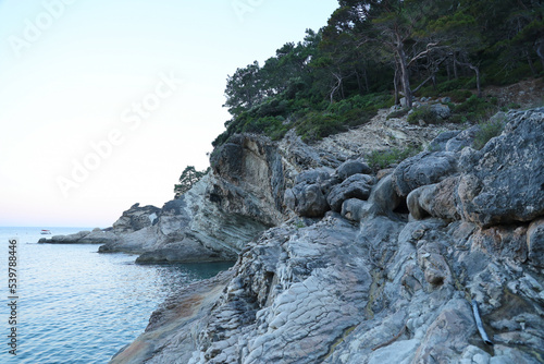 Travel in Turkey Aegean sea and rocks lagoon landscape nature photo