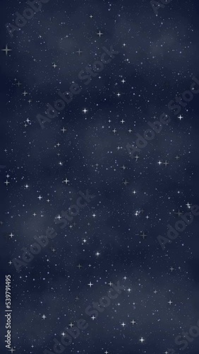 Abstract living wall. Star burst at night sky.