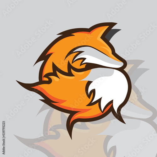 Fototapeta Naklejka Na Ścianę i Meble -  vector fox logo illustration eps 10