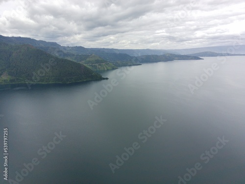 Aerial view of Lake Toba Balige North Sumatra Indonesia, 13 October 2022 © Neilstha Firman