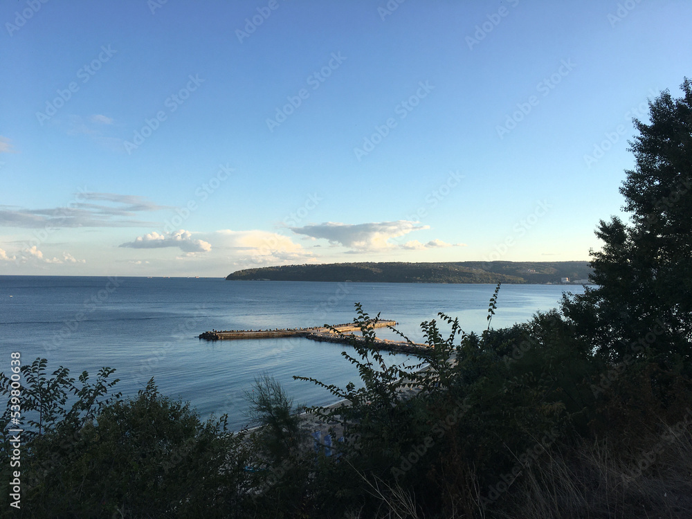 Nice summer view from Varna in Bulgaria Nice summer view from Varna in Bulgaria