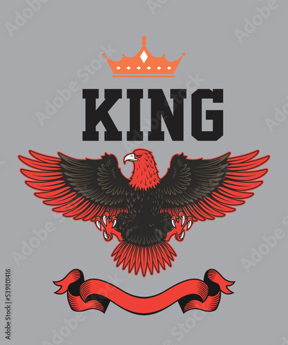 wings t-shirt design template 