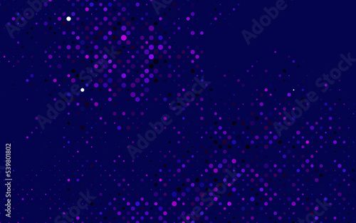 Light Pink  Blue vector pattern with spheres.