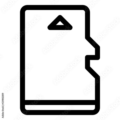 micro sd storage memory icon