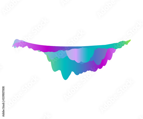 Abstract melting rainbow soundwaves pattern