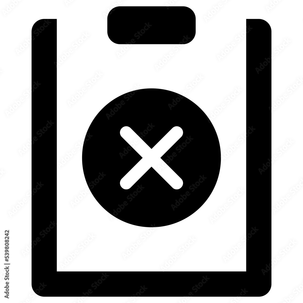 Obraz premium delete icon