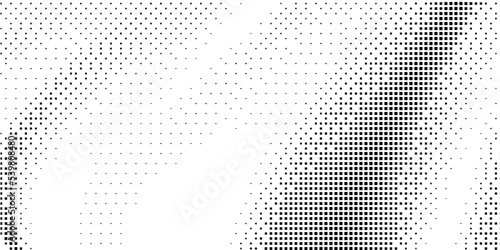 Halftone monochrome pattern with squares. Minimalism, vector. Background for posters, websites, business cards, postcards, interior design.