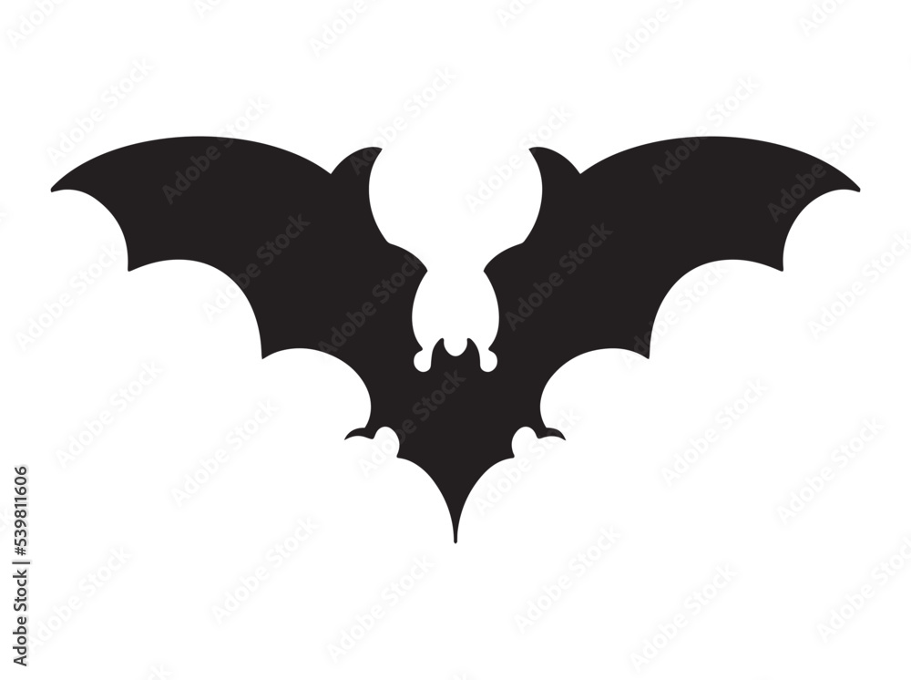 Vector illustration of bat. Vector illustration of bat.