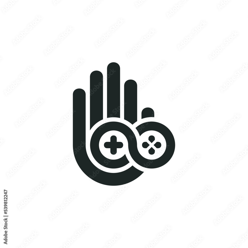 Unlimited game access icon isolated on white background Unlimited game access icon isolated on white background