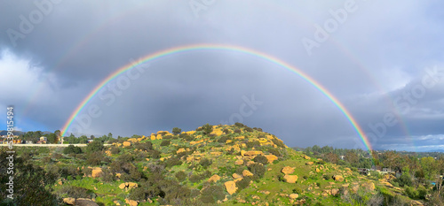 Rainbow at Stoney Point Park, Chatsworth, California photo