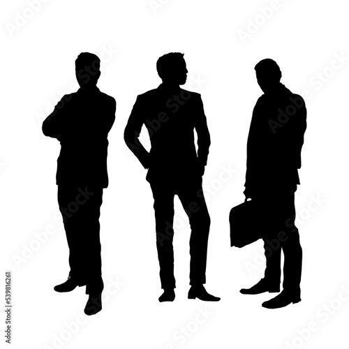 Set of silhouettes of men in suits, Biznezmenam silhouette, office worker