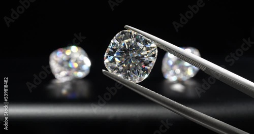 Diamond in Tweezers photo