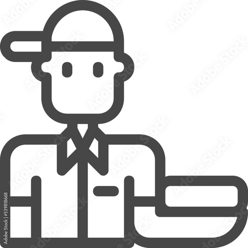 delivery man icon