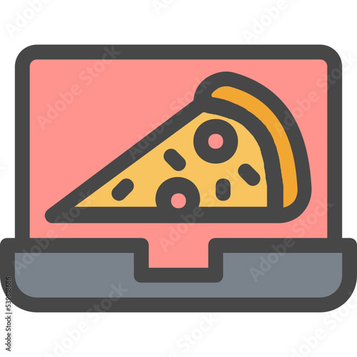 laptop delivery icon