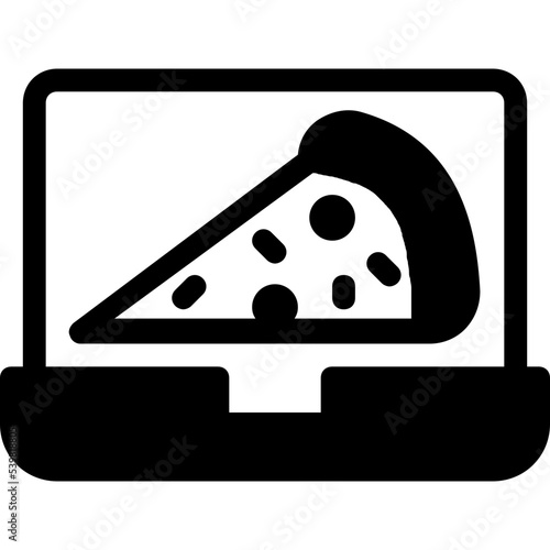 laptop delivery icon