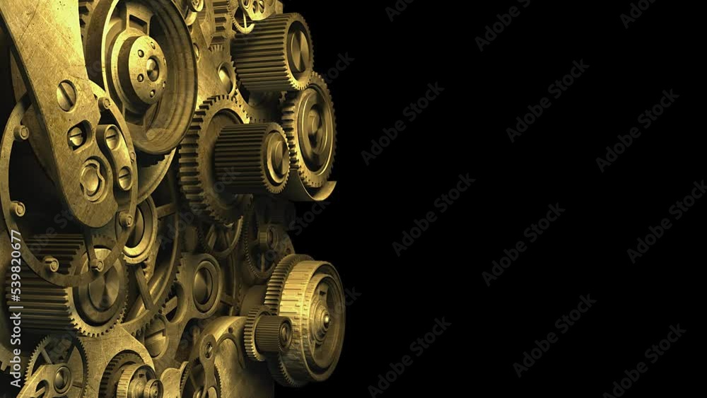 Mechanism consisting of shafts, gears and pendulums Mechanism consisting of shafts, gears and pendulums