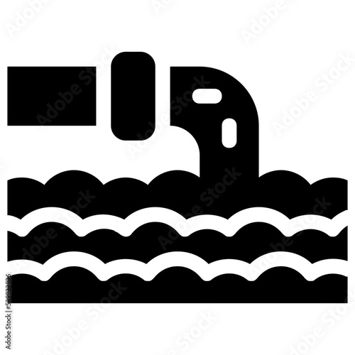 pipe dam icon