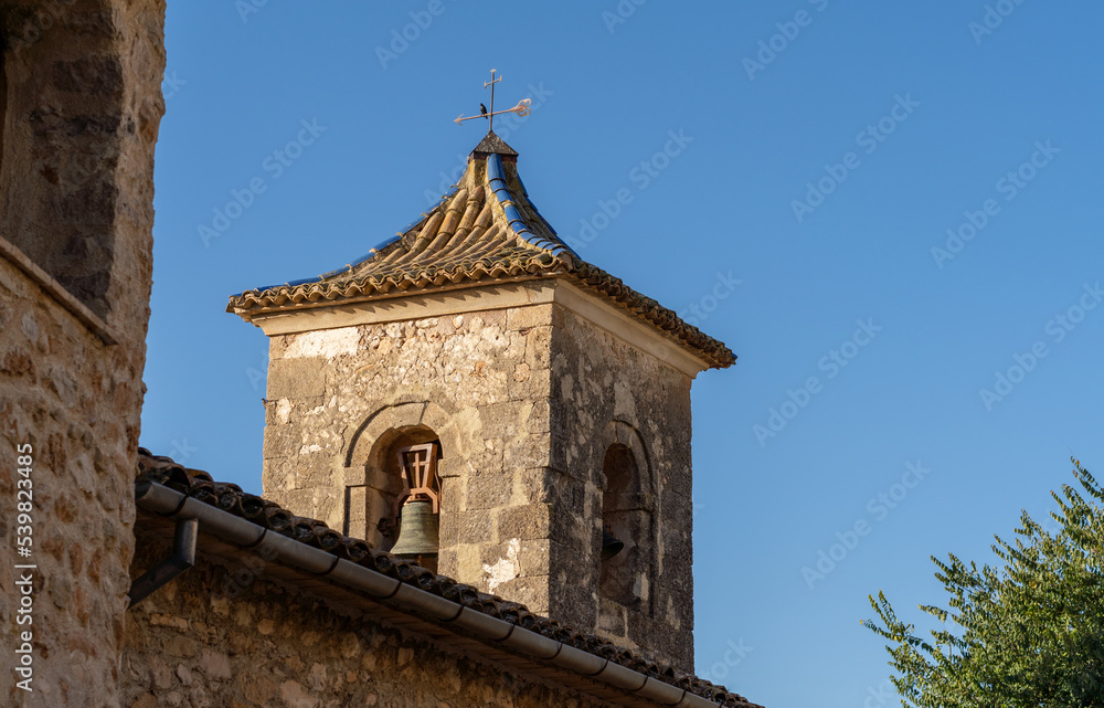 bell tower of the church in Turballos (Alicante, Spain)