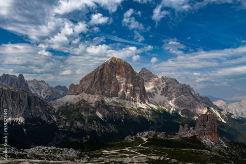 Obraz na płótnie panorama góry dolomity lato w salonie