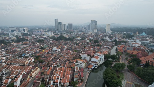 Malacca  Malaysia - October 16  2022  The Historical Landmark Buildings and Tourist Attractions of Malacca