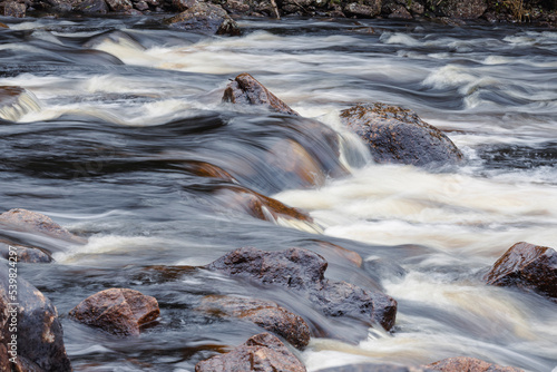Rocks in flowing water