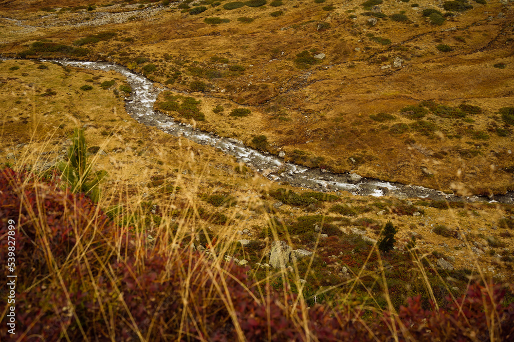 Fluss in den Alpen