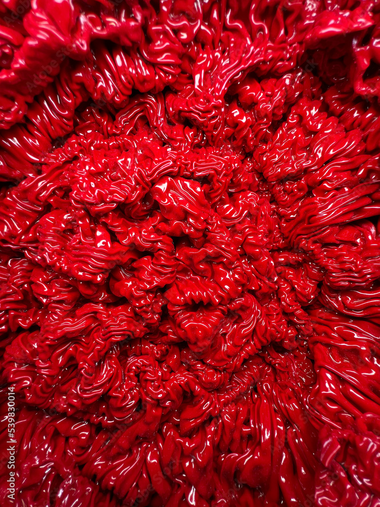 organic red wavy texture background
