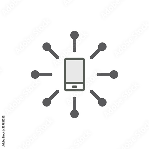 Icon Depicting Infected People Using Contact Tracing to Contain the Spread of the CoronaVirus. Contact Tracing Covid-19 concept.