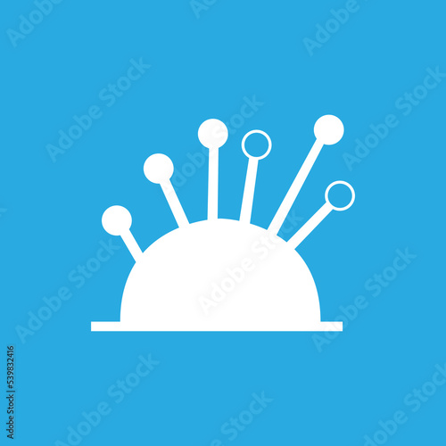needle pads icon, vector illustration
