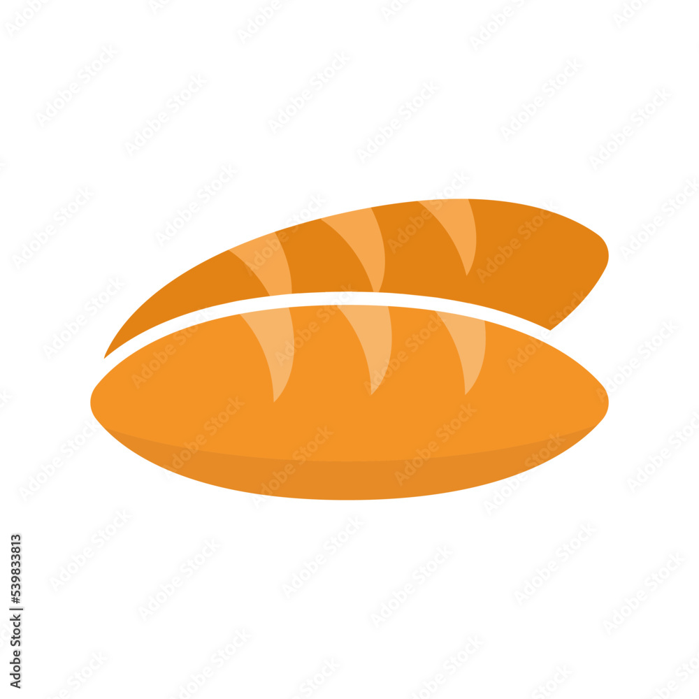 bread icon on a white background, vector illustration bread icon on a white background, vector illustration