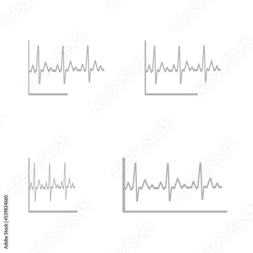 cardiogram icon on a white background  vector illustration