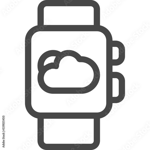 cloud line icon