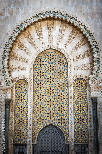 details of a mosque, hassan ii mosque, casablanca, morocco, north africa,  © Andrea Aigner
