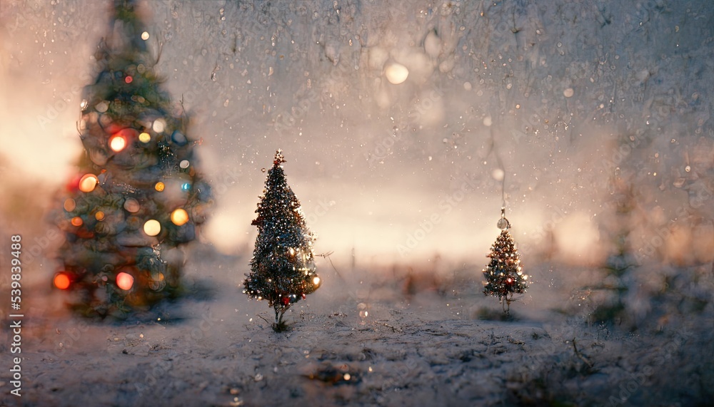 Christmas photorealistic background