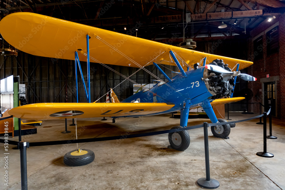 Tuskegee Alabama PT 17 Stearman Kaydet Biplane At Tuskegee Airmen tuskegee-alabama-pt-17-stearman-kaydet-biplane-at-tuskegee-airmen