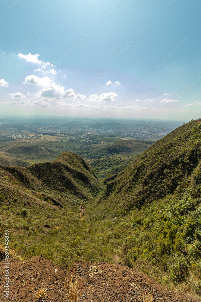 Fototapeta premium natural landscape in Serra do Rola Moça, in the city of Belo Horizonte, State of Minas Gerais, Brazil