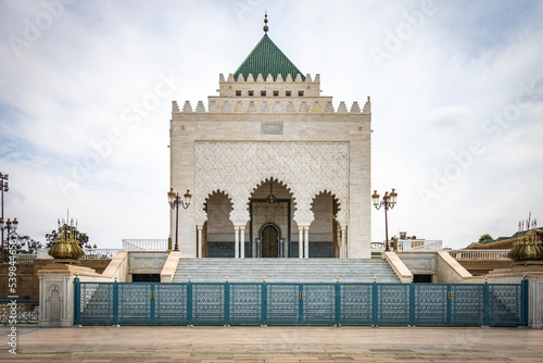 Fototapeta mausoleum of mohammed v, rabat, morocco, north africa, colums,