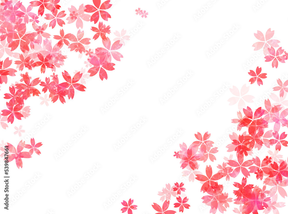 水彩風桜の背景