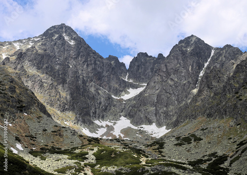 Lomnicky Stit peak in Slovakia from a distance
