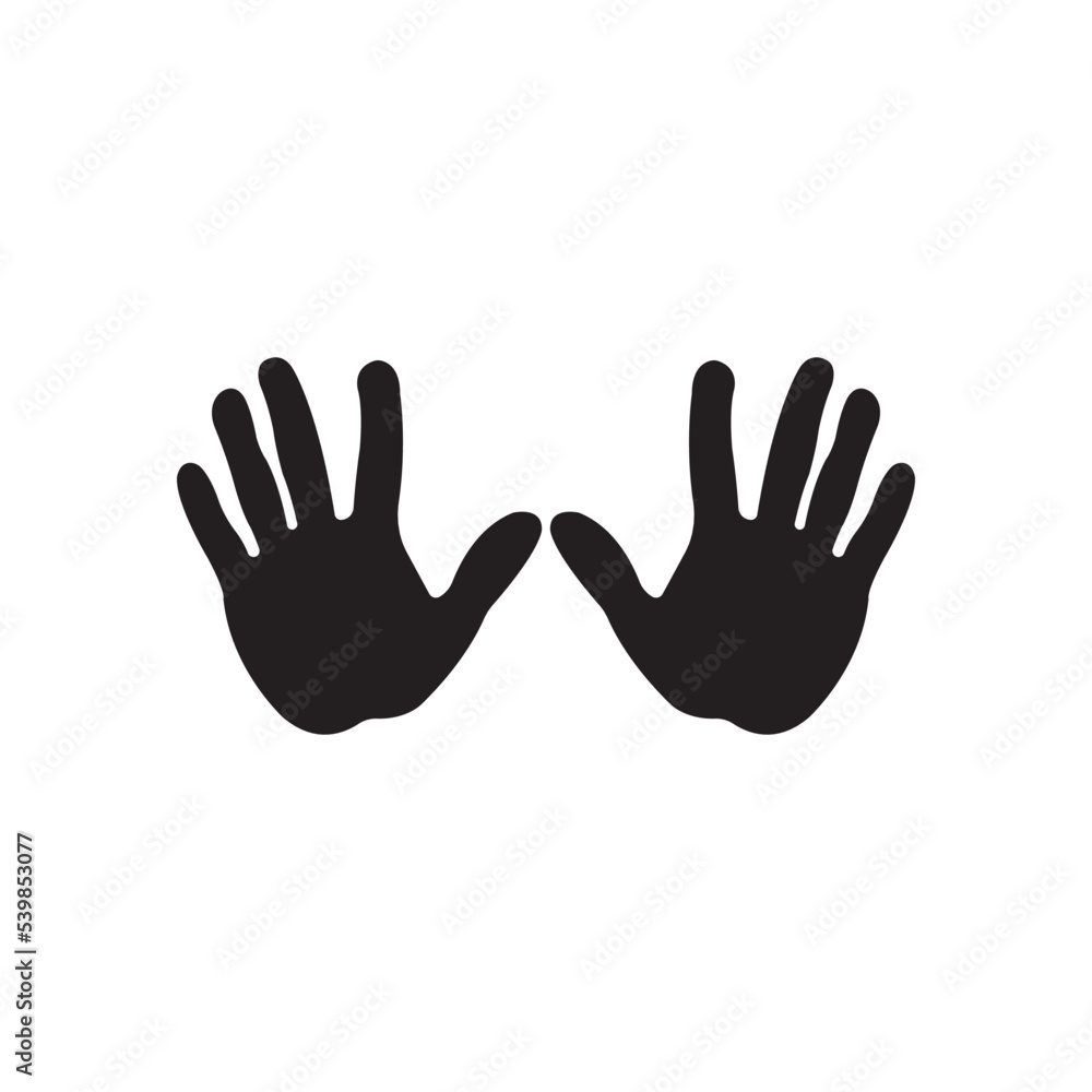 hand icon logo vector design template