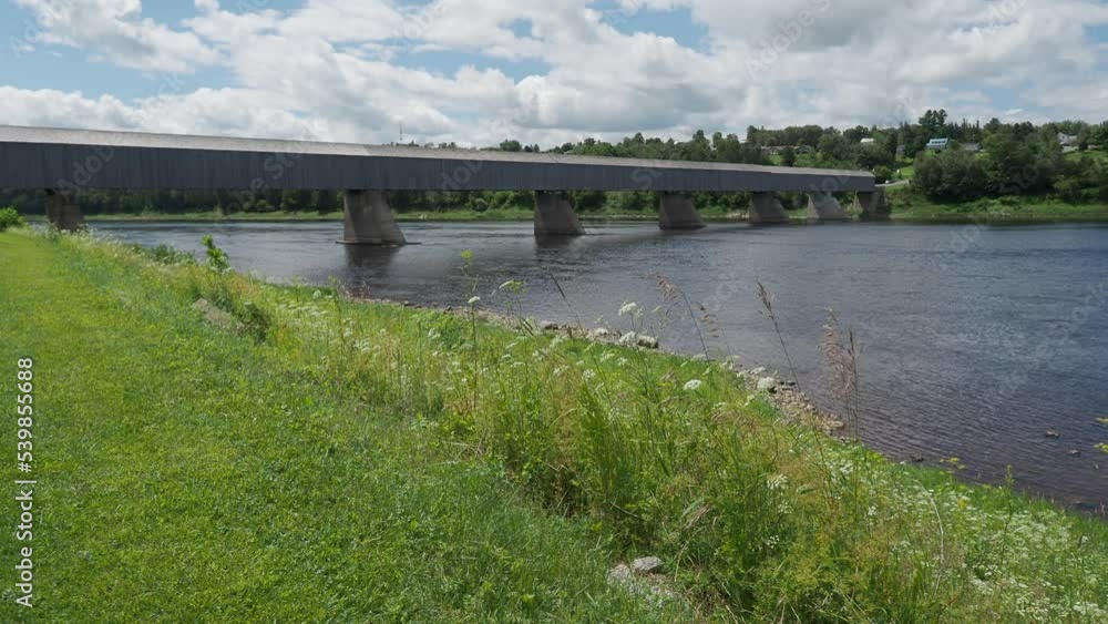The world’s longest covered bridge, Hartland, New Brunswick, Canada. The world’s longest covered bridge, Hartland, New Brunswick, Canada.