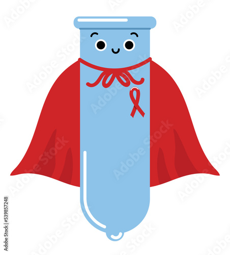 condom and ribbon