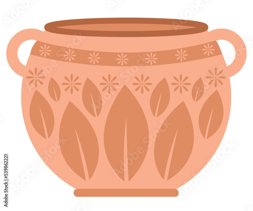 clay vase decoration
