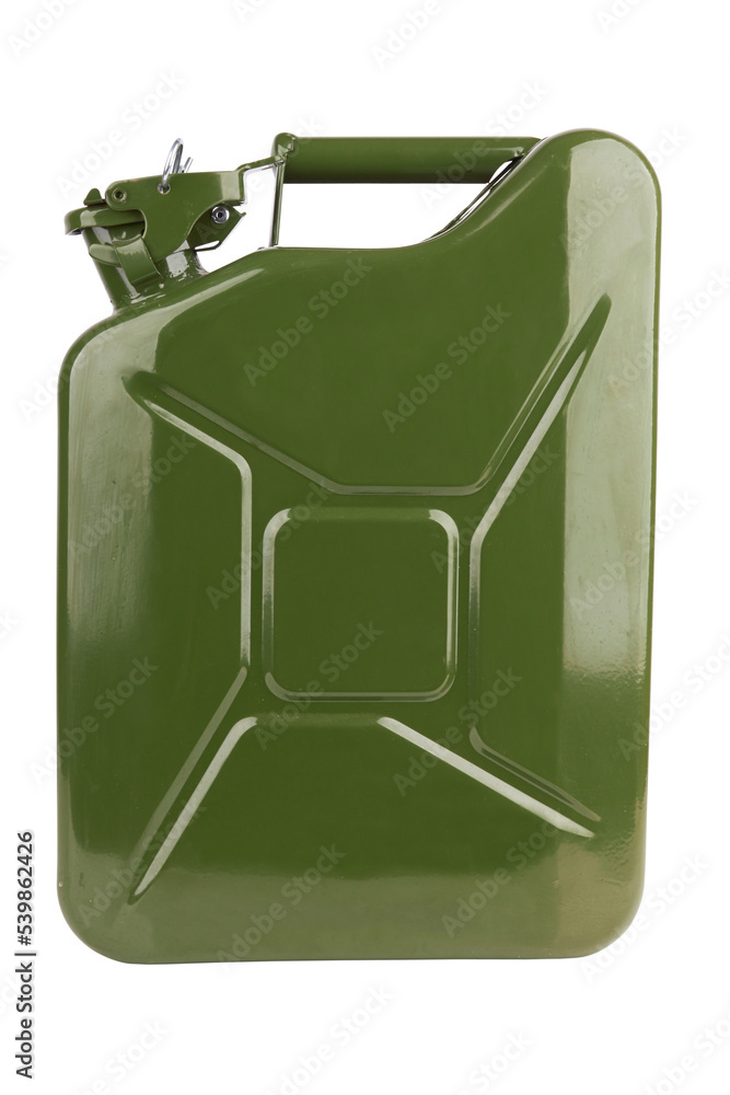 Green metal canister Green metal canister