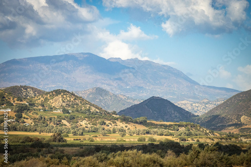 landscape in rif mountains, morocco, north africa