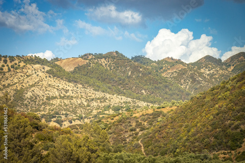 landscape in rif mountains, morocco, north africa
