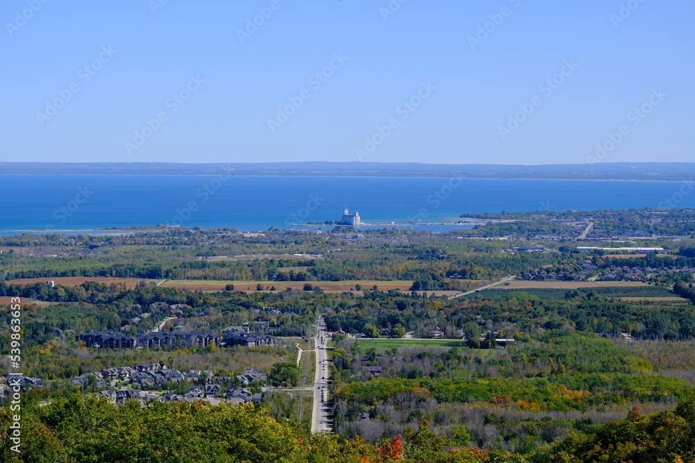 View from Blue Mountain on lake Huron