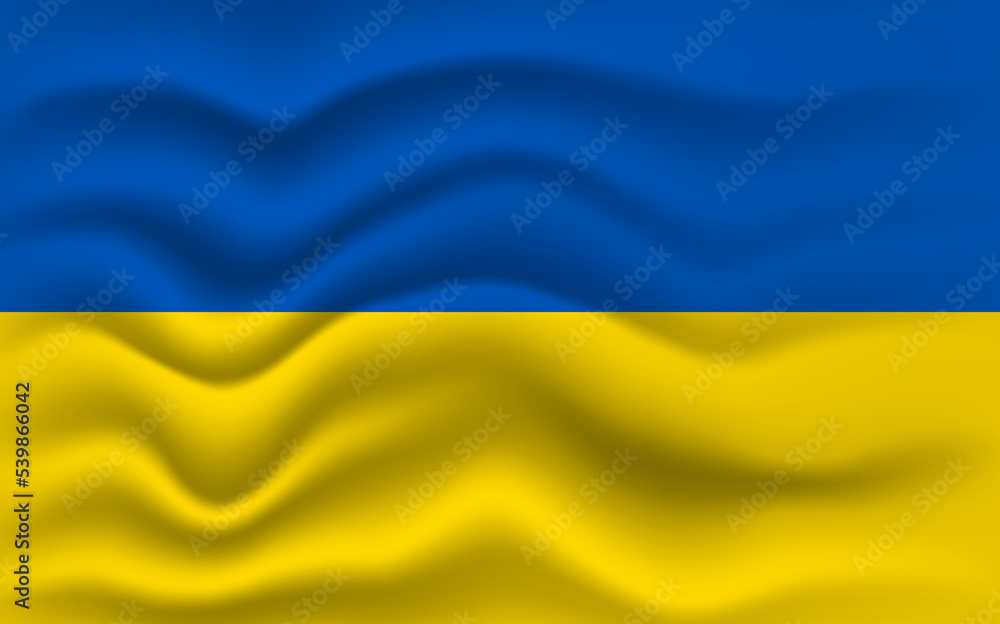 WebUkraine flag waving, closeup background. illustration WebUkraine flag waving, closeup background. illustration