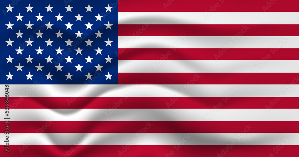 United States of America flag waving, closeup background. illustration United States of America flag waving, closeup background. illustration