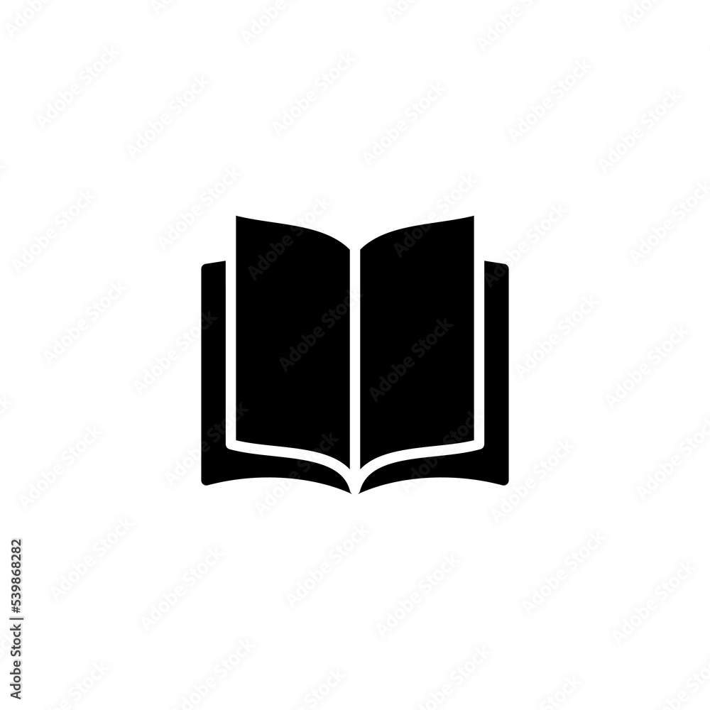 Book icon vector illustration. open book sign and symbol. ebook icon Book icon vector illustration. open book sign and symbol. ebook icon
